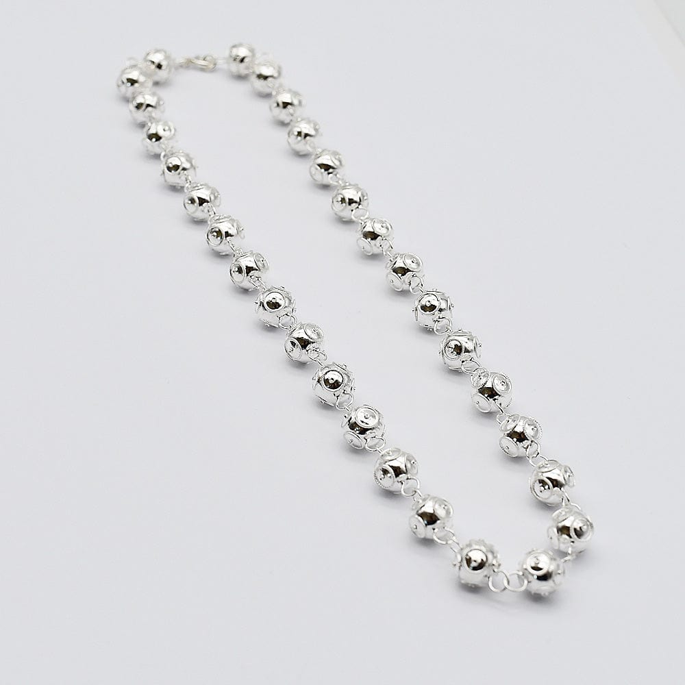 Conta de Viana I Silver Pearl Necklace