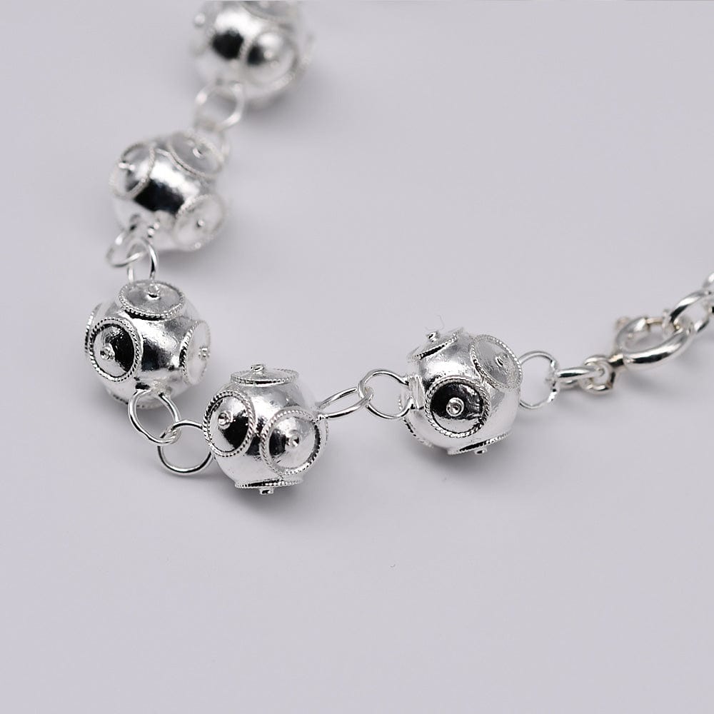 Conta de Viana I Silver Pearl Necklace