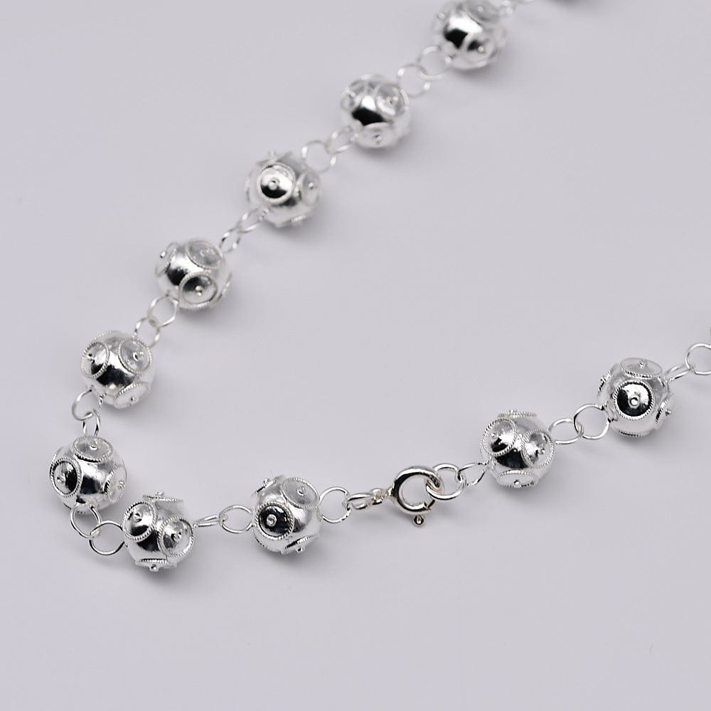 Conta de Viana I Silver Pearl Necklace