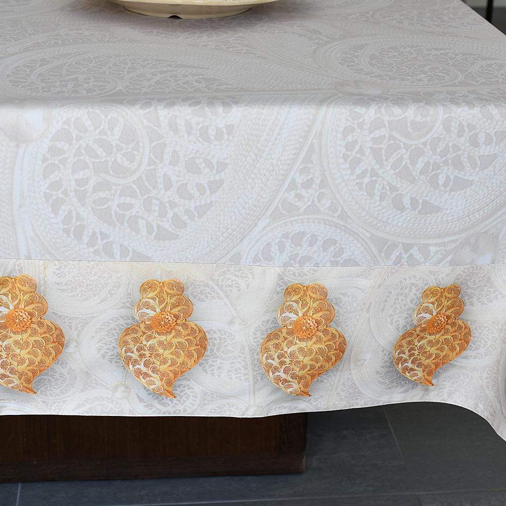 Coração de Viana I Cotton Tablecloth - Gold