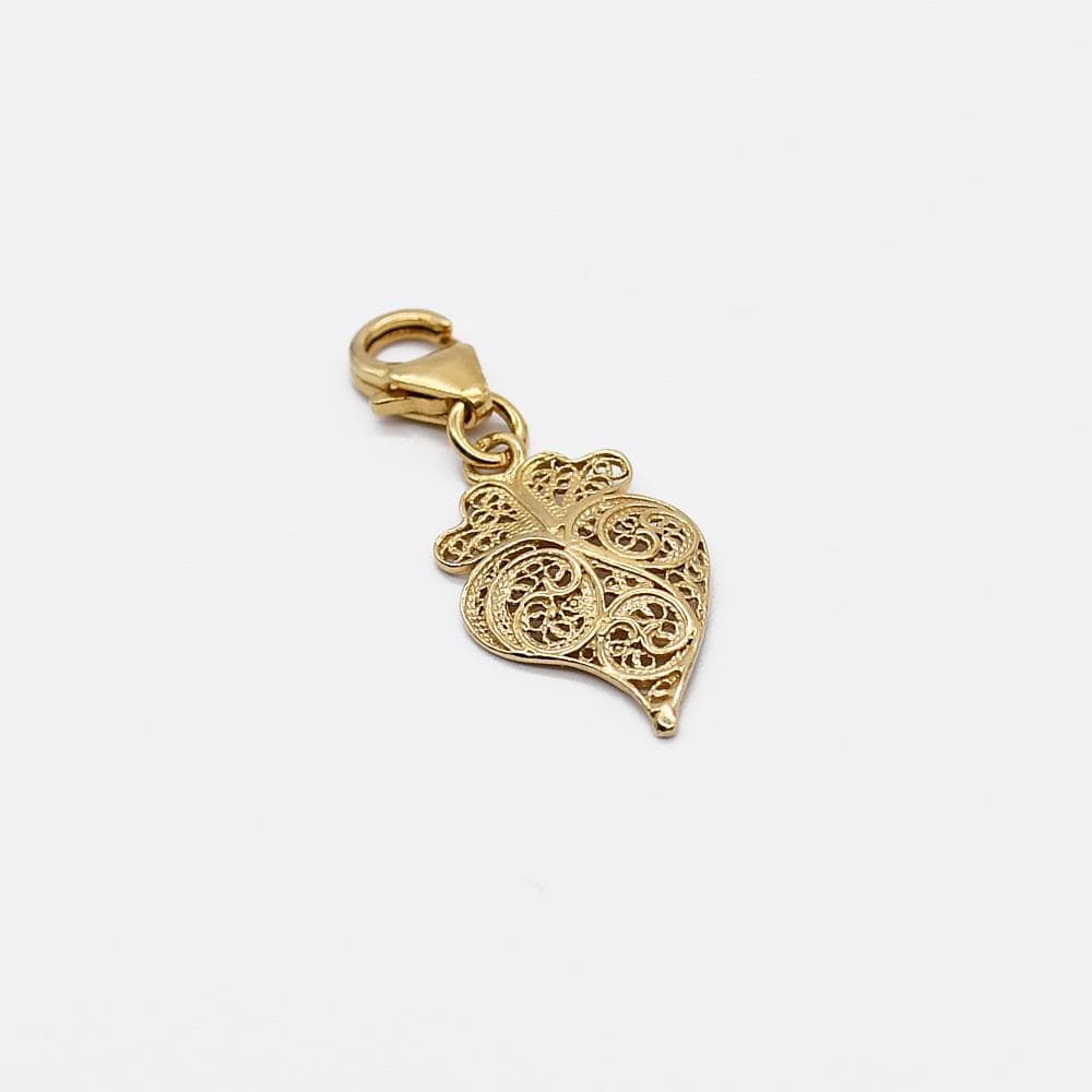 Coração de Viana I Gold-plated Silver Filigree Charm