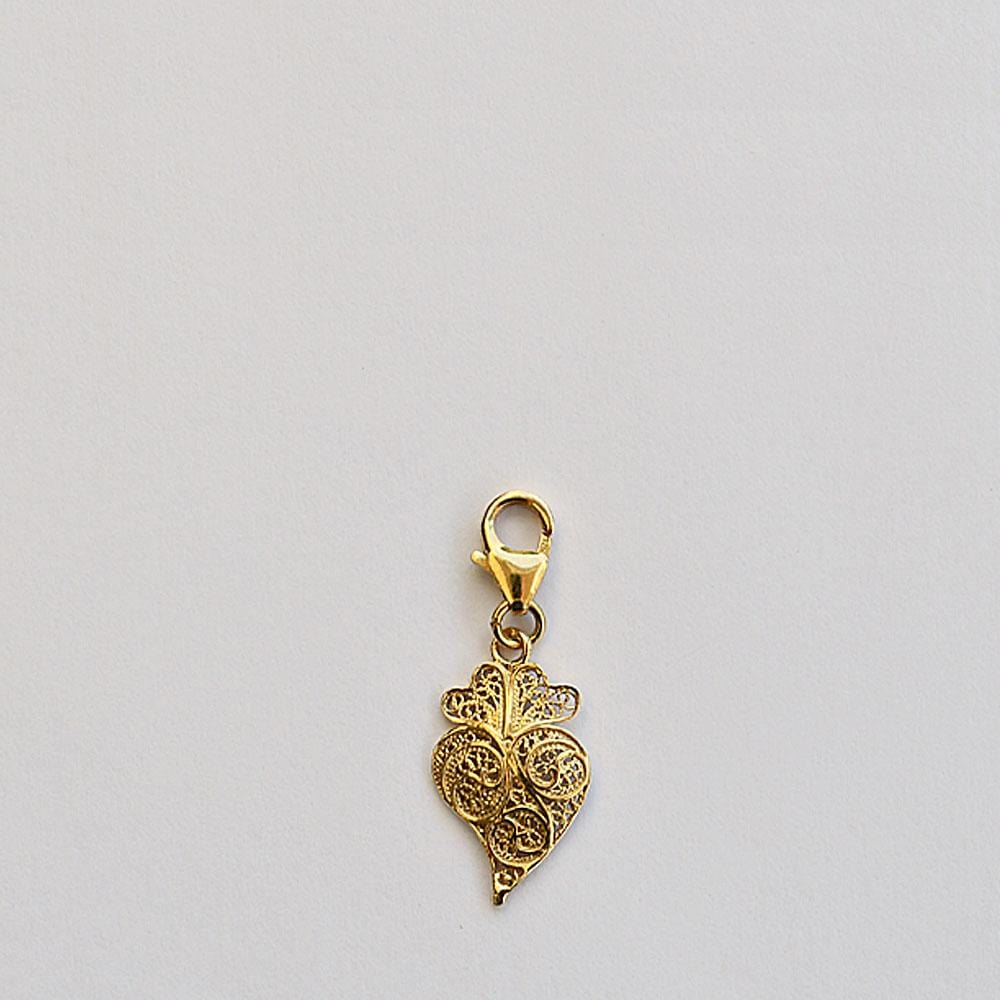 Coração de Viana I Gold-plated Silver Filigree Charm