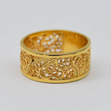 Coração de Viana I Gold-plated Silver Filigree Ring