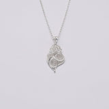 Coração de Viana I Silver Filigree Pendant - 1.4''