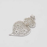 Coração de Viana I Silver Filigree Pendant - 2.4''