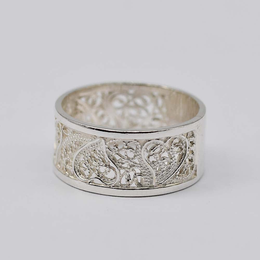 Coração de Viana I Silver Filigree Ring