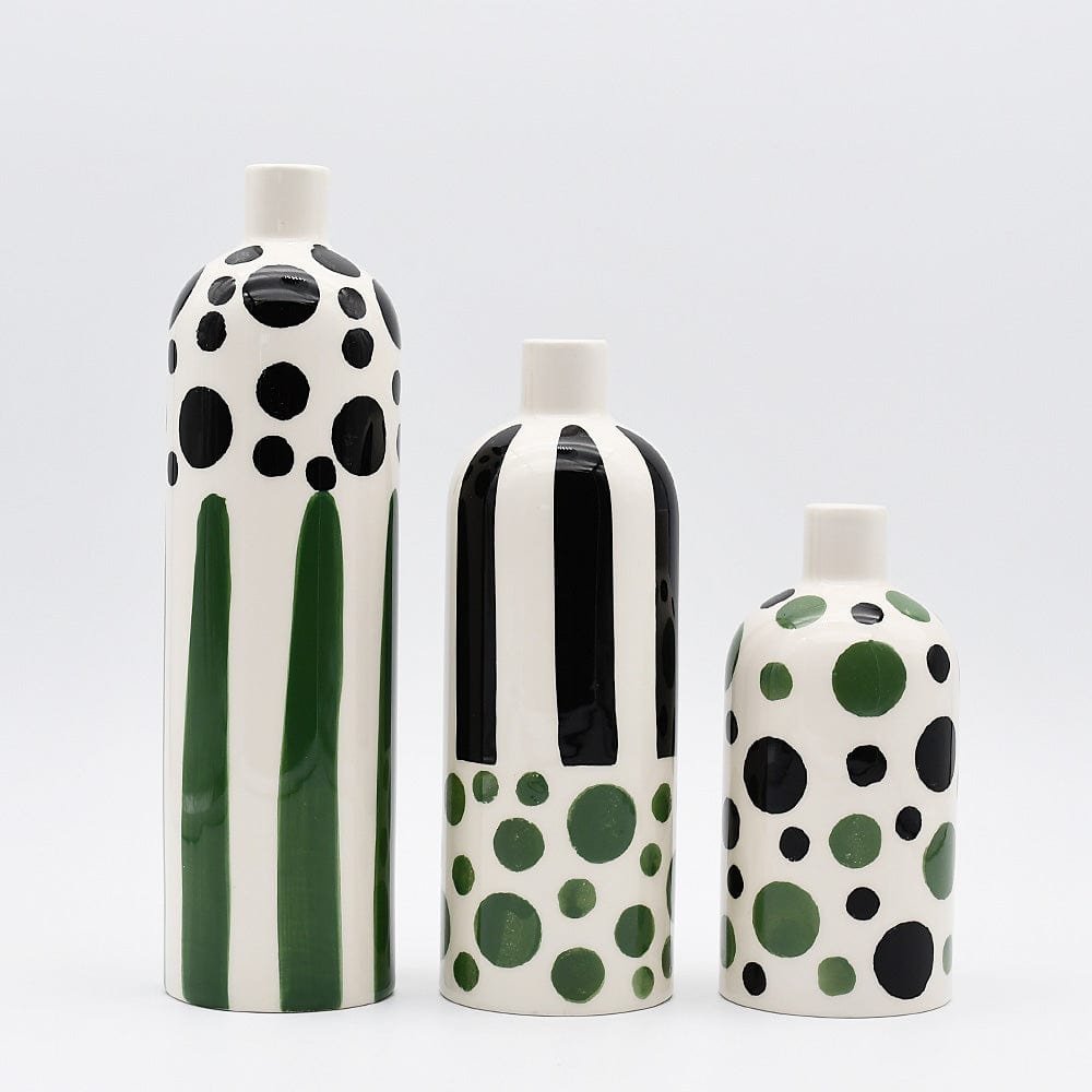 Costa Nova I Ceramic Vase - Green