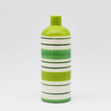 Costa Nova I Striped Ceramic Vase - Green 20cm