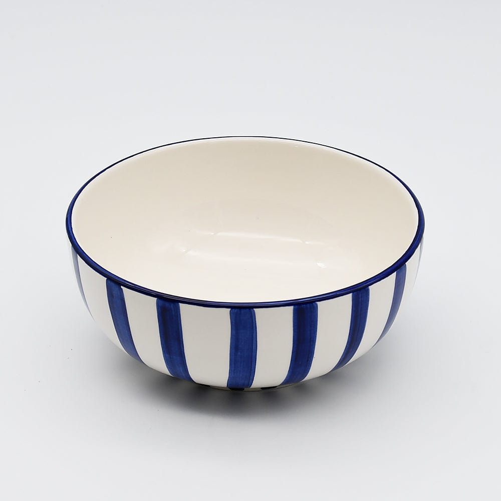 Costa Nova Mar I Striped Ceramic Cereal Bowl 6.3'' - Blue