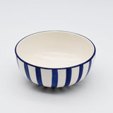 Costa Nova Mar I Striped Ceramic Cereal Bowl 6.3'' - Blue