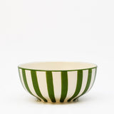 Costa Nova Mar I Striped Ceramic Cereal Bowl 6.3'' - Green