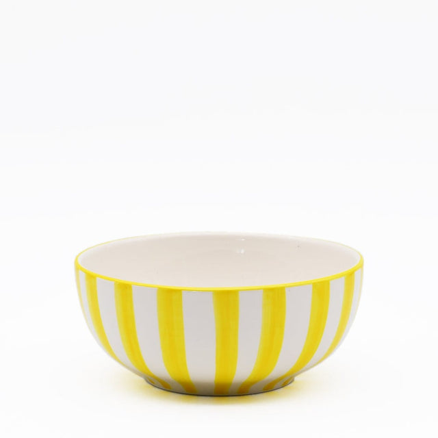 Costa Nova Mar I Striped Ceramic Cereal Bowl 6.3'' - Yellow