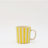 Costa Nova Mar I Striped Ceramic Mug - Yellow