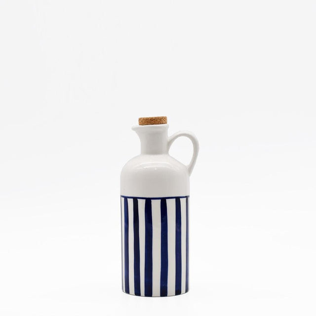 Costa Nova Mar I Striped Ceramic Pitcher 7.1'' - Blue