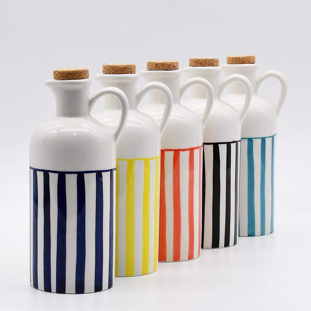 Costa Nova Mar I Striped Ceramic Pitcher 7.1'' - Yellow