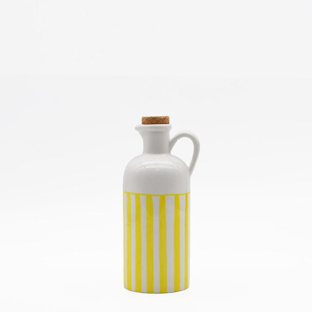 Costa Nova Mar I Striped Ceramic Pitcher 7.1'' - Yellow