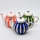 Costa Nova Mar I Striped Ceramic Tea Pot - Yellow