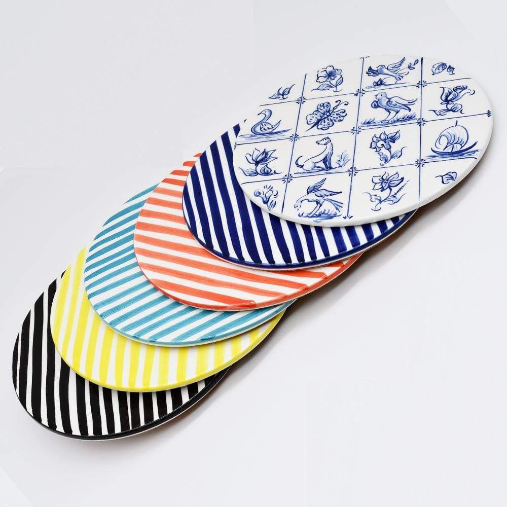 Costa Nova Mar I Striped Ceramic Tray