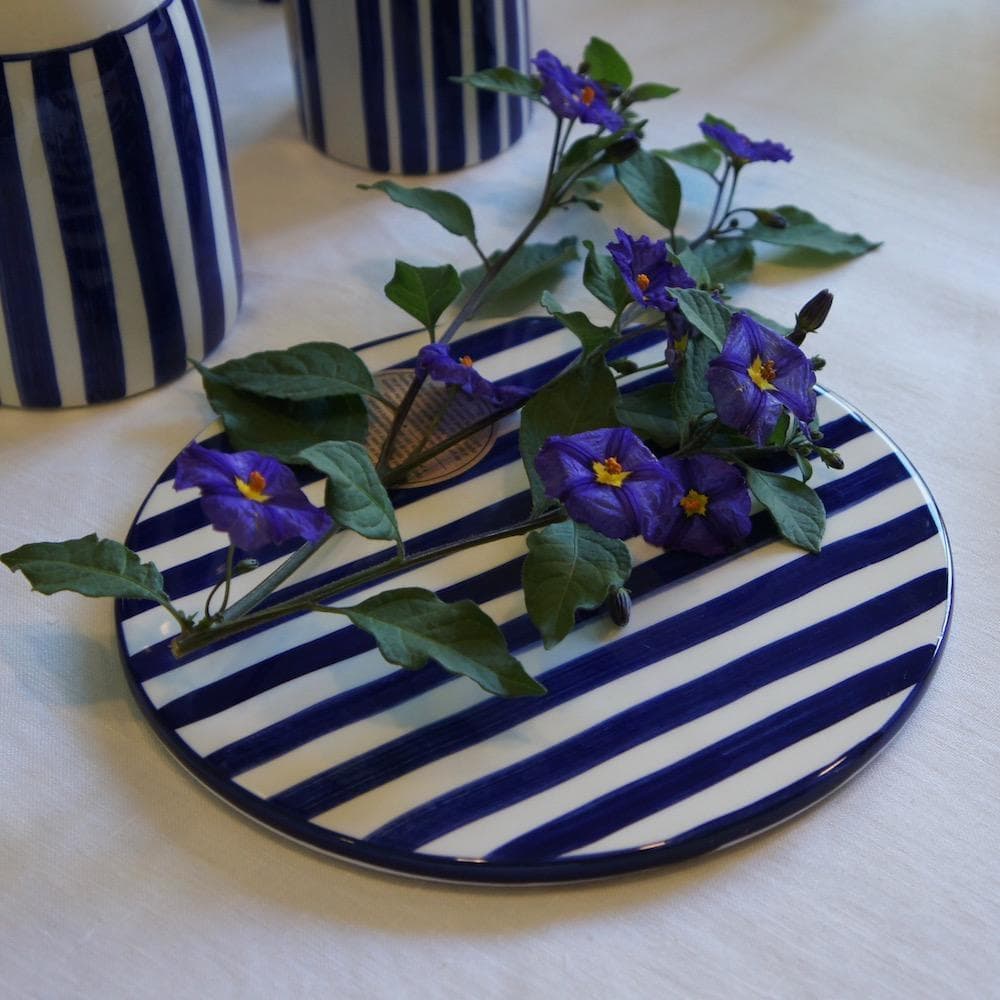 Costa Nova Mar I Striped Ceramic Tray