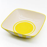 Costa Nova Mar I Striped Salad Bowl 11.0'' - Yellow