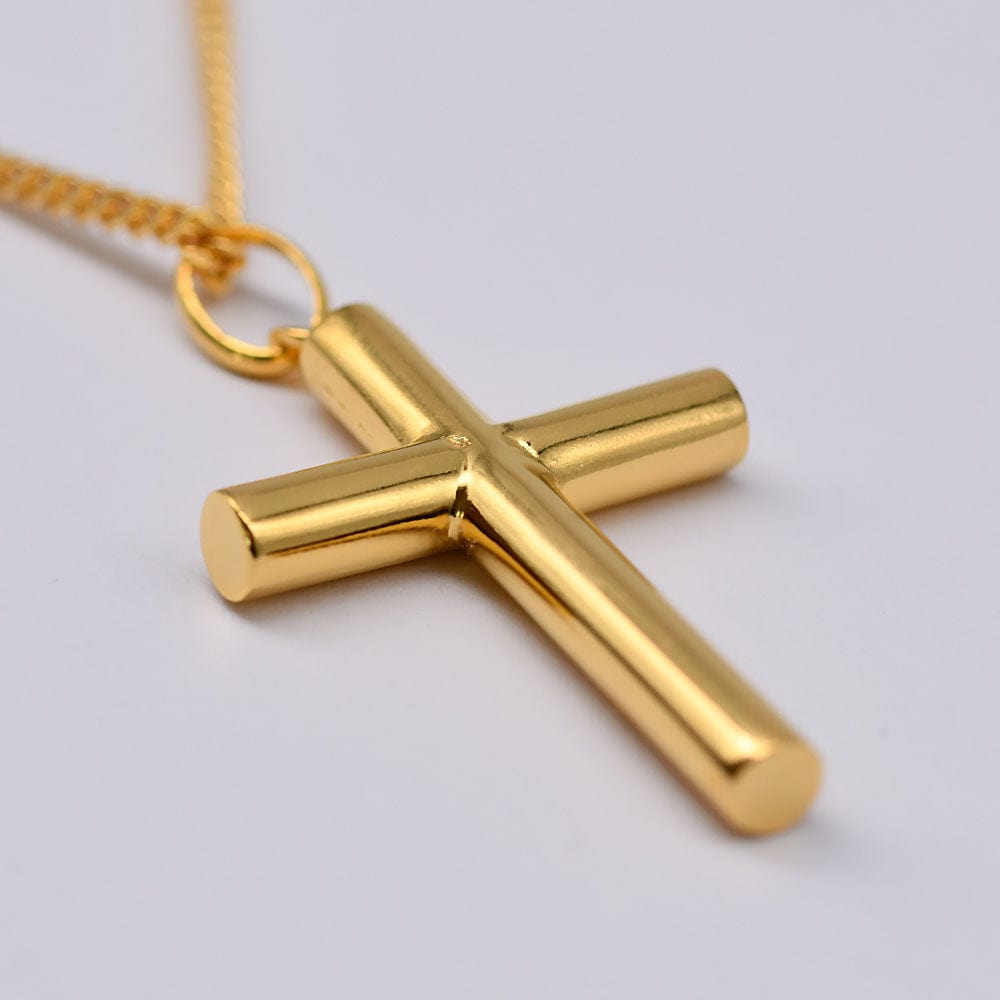 Cruz I Gold-plated Silver Necklace