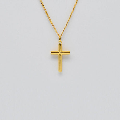 Cruz I Gold-plated Silver Necklace