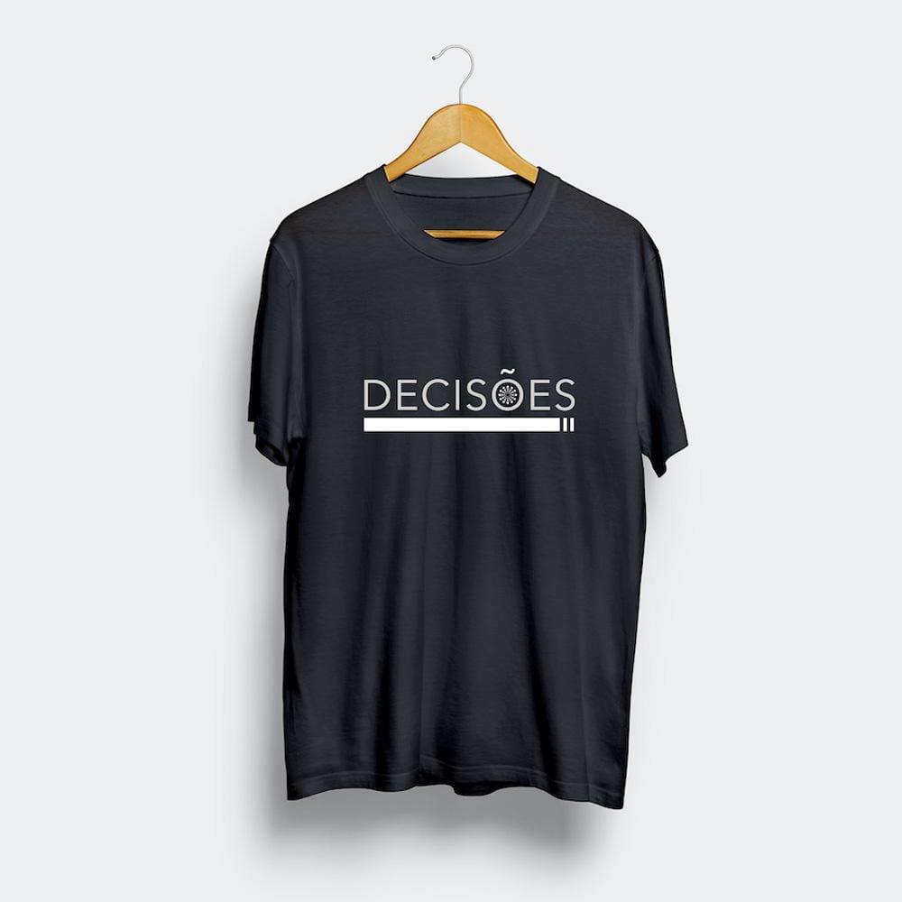 Decisões I Unisex T-shirt - Navy Blue