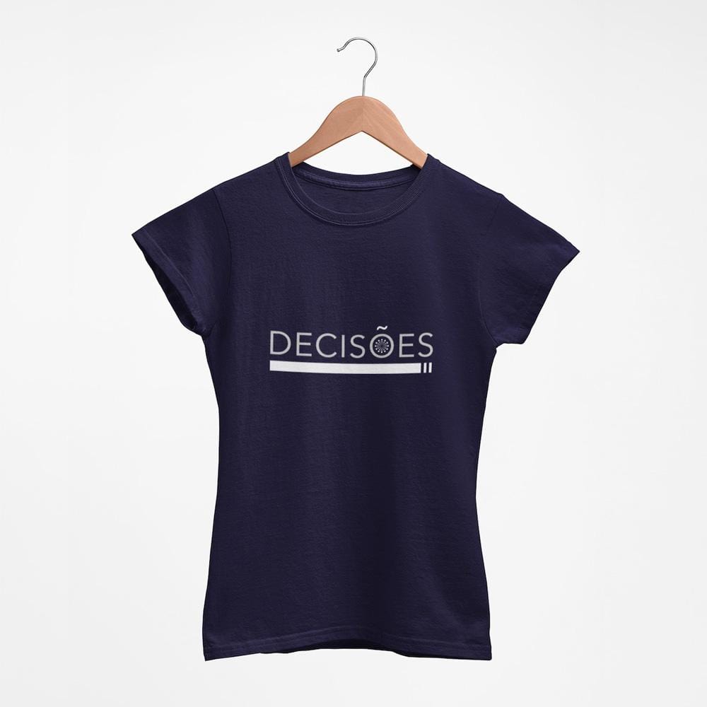 Decisões I Women's T-shirt - Navy Blue