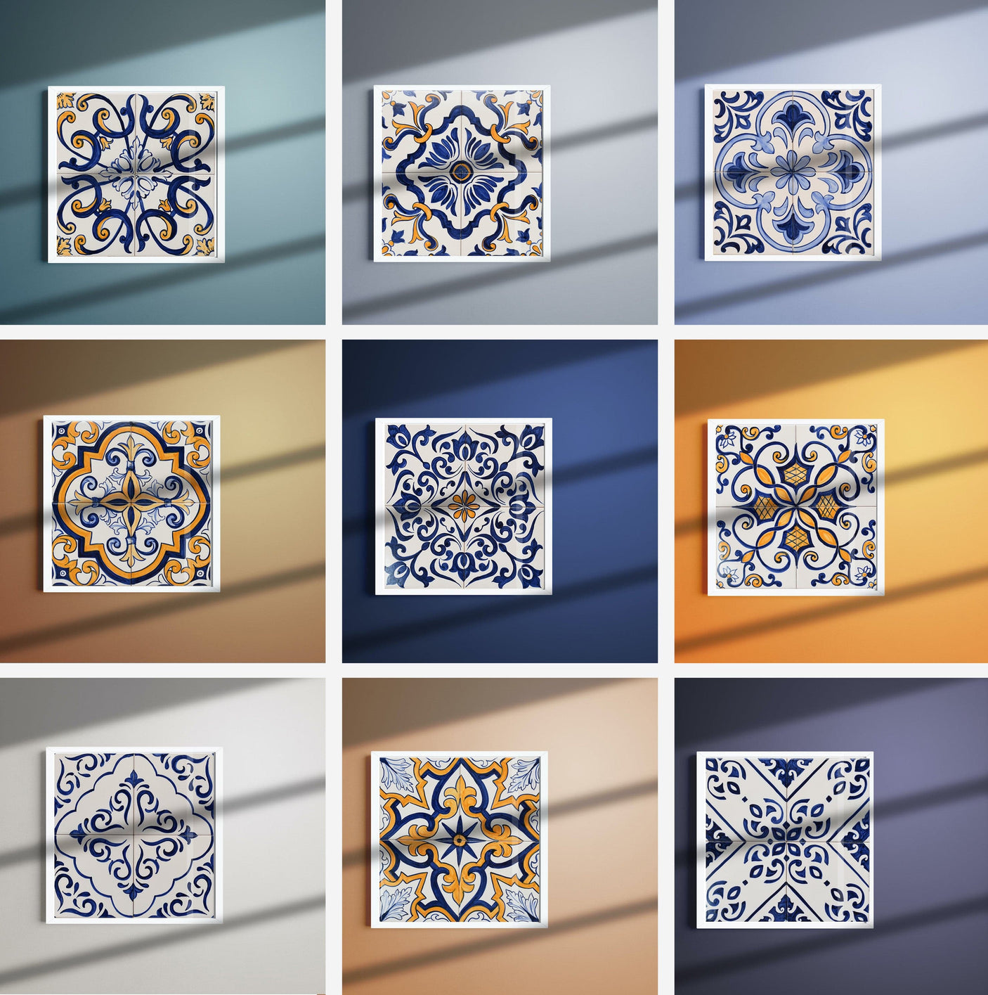 Decorative Panel of 4 azulejos 12X12''