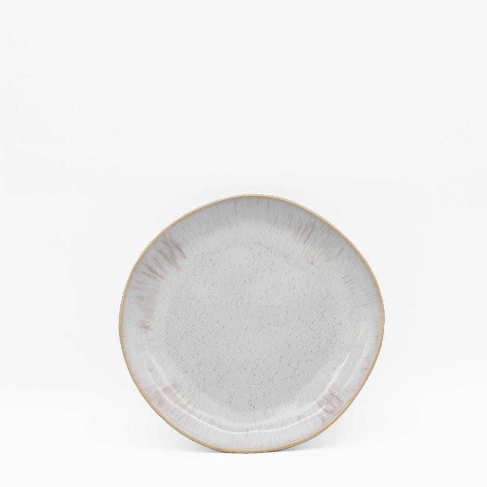 Eivissa I Fine stoneware Plate 21cm - White