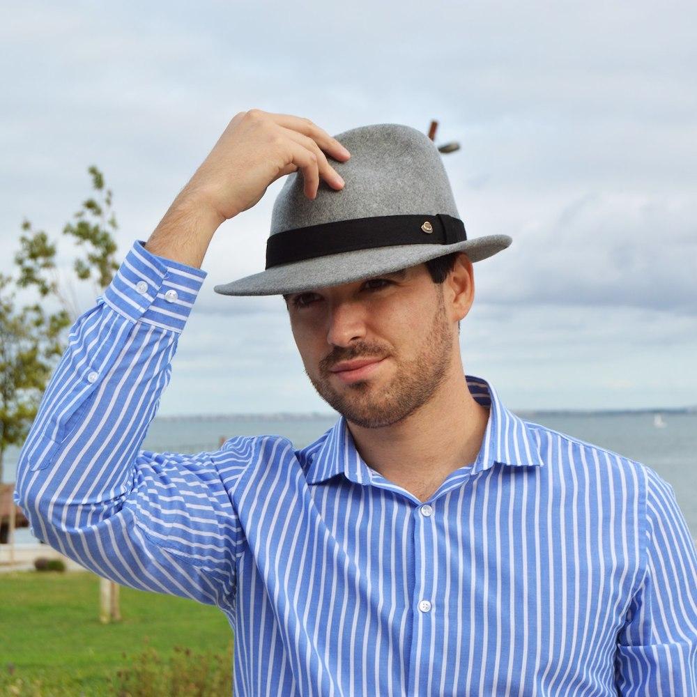 Fedora Hat- Grey