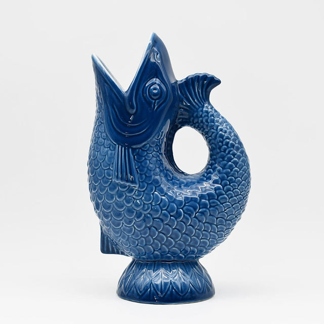 Fish-shaped Ceramic Pitcher - Blue