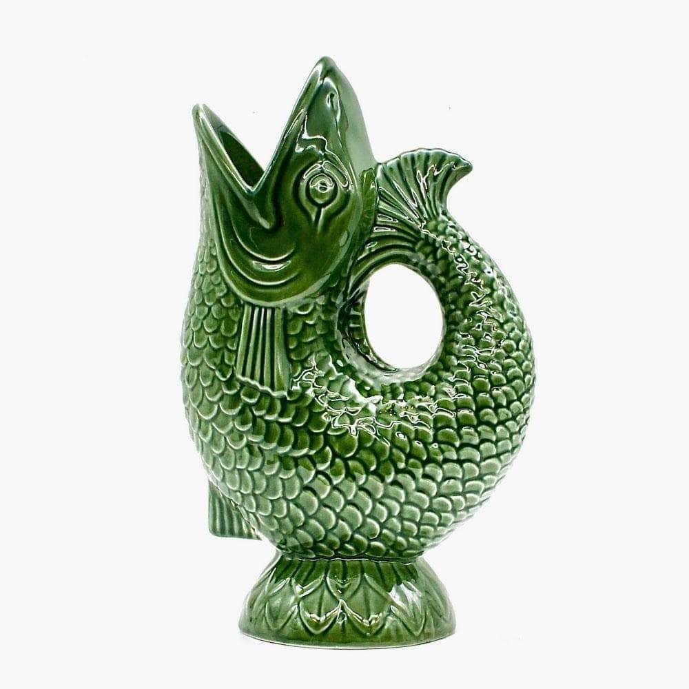 Fish-shaped Ceramic Pitcher - Green