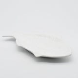 Fish-shaped Ceramic Plate - White 11.8"