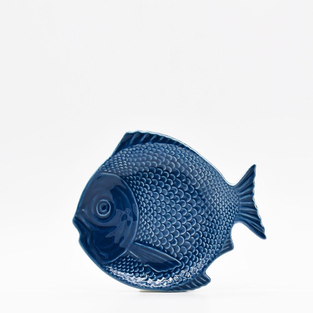 Fish-shaped Ceramic Stater Plate - Blue