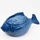 Fish-shaped Ceramic Tureen - Blue