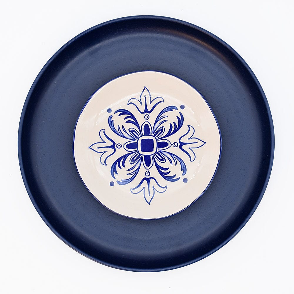 Floral I Ceramic Bread Plate