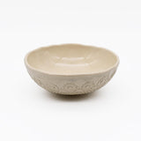 Flores I Beige bowl - 6.3''