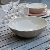 Flores I Beige salad bowl - 25cm