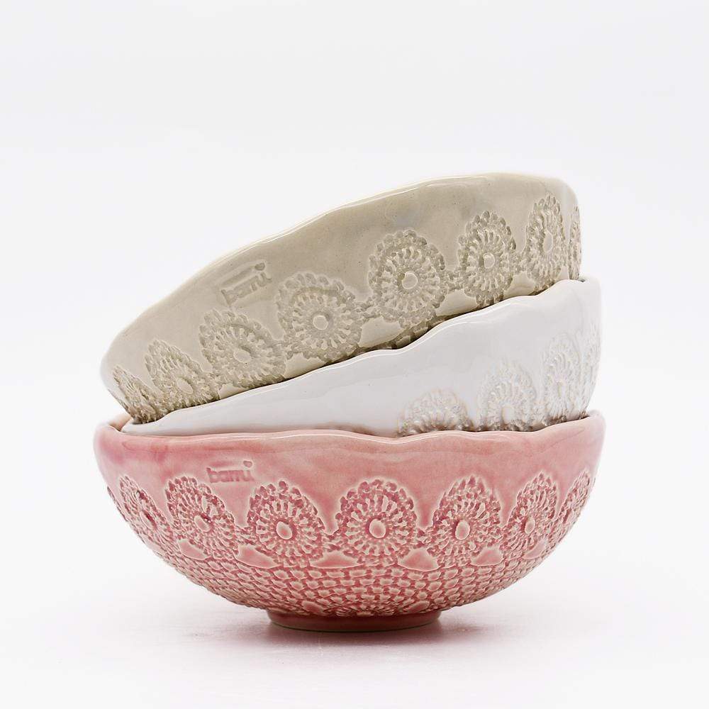 Flores I Pink Bowl - 6.3''