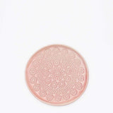 Flores I Pink plate - 20cm