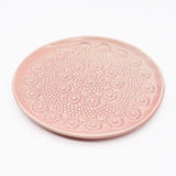 Flores I Pink plate - 20cm