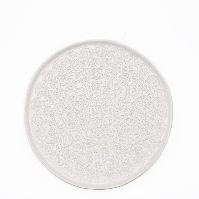 Flores I White plate - 10.6''