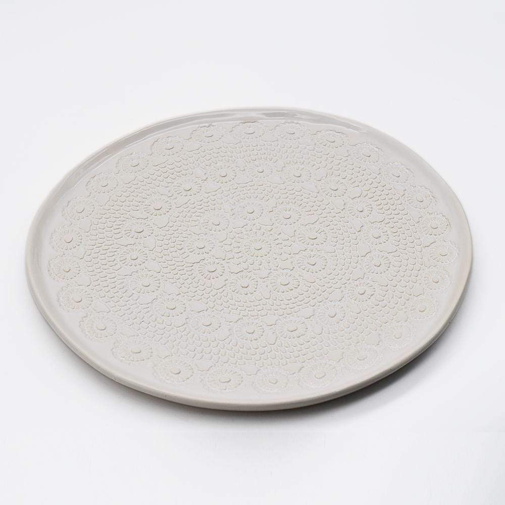 Flores I White plate - 10.6''