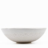 Flores I White salad bowl - 25cm