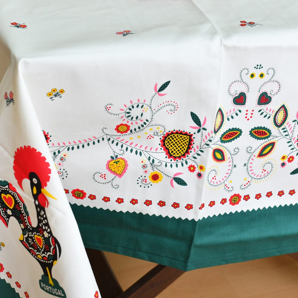 Galo I Cotton Tablecloth - Green