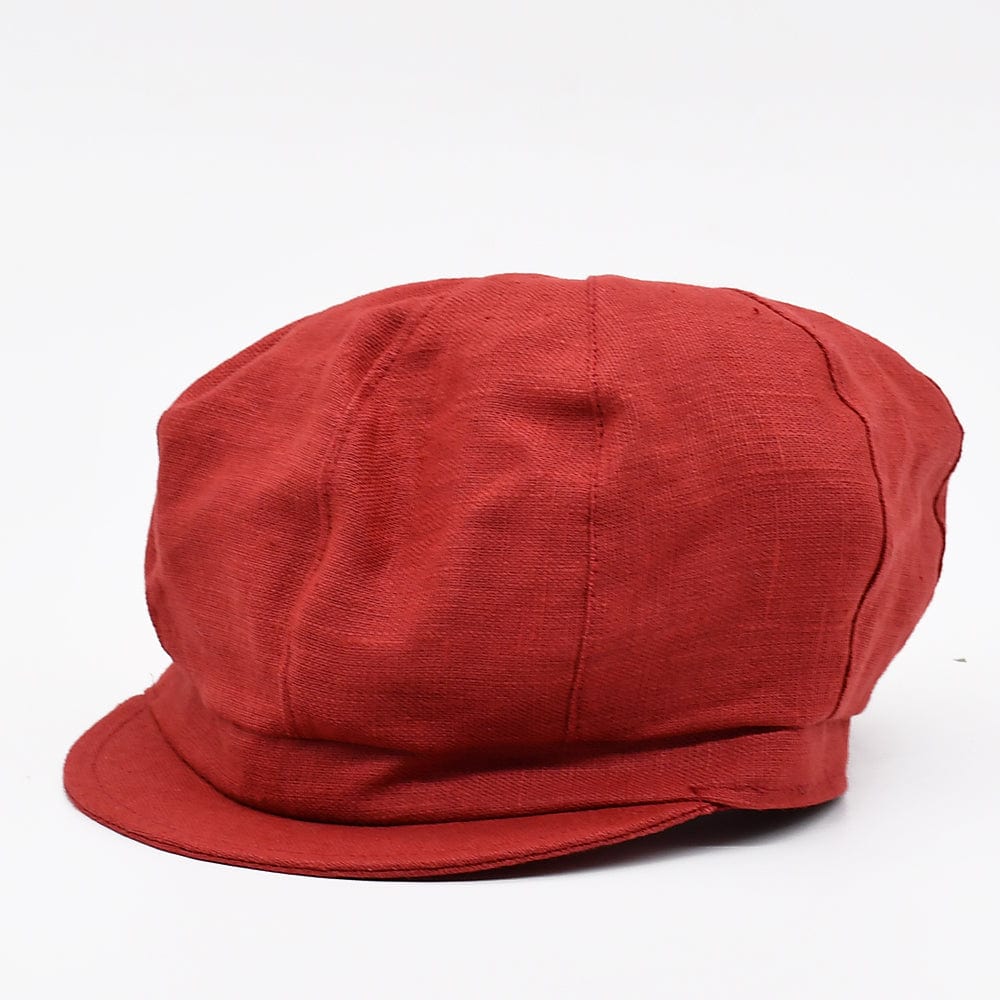 Gavroche linen Cap - Red