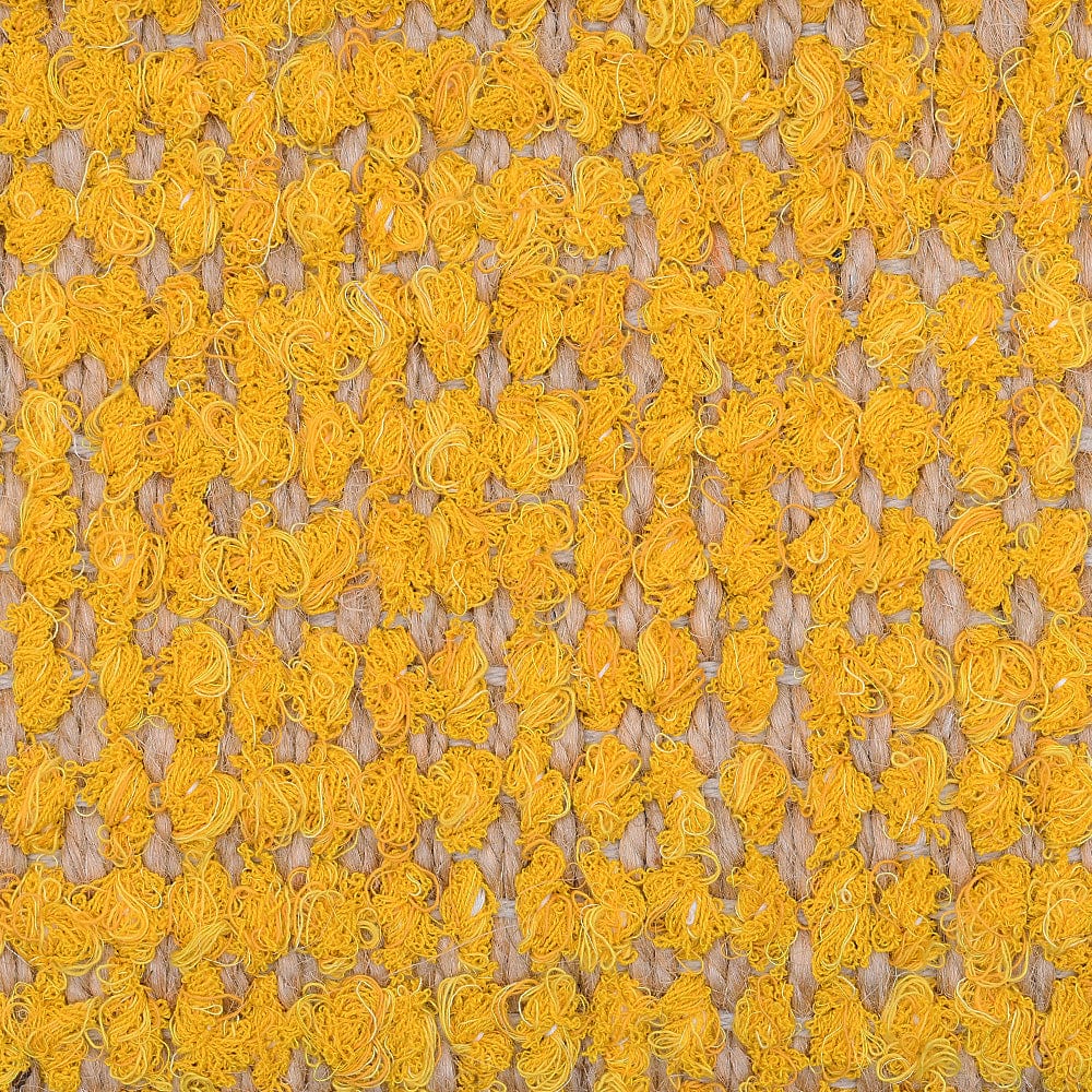 Handmade sisal and Cotton Rug 75x25'' - Yellow