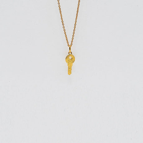 Key of Happiness I Gold plated Silver Charm