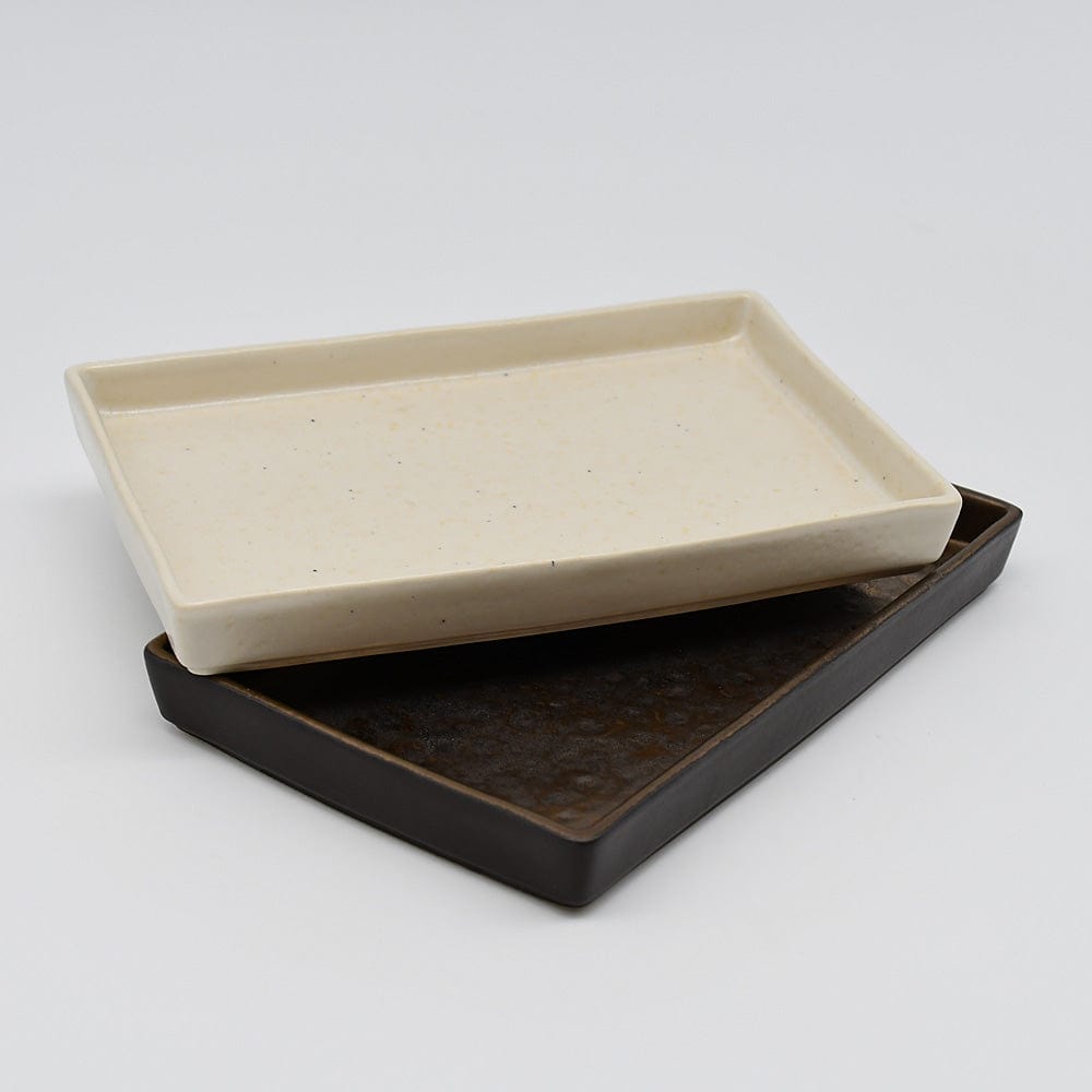 Lagoa I Small Rectangular Dish - Bronze